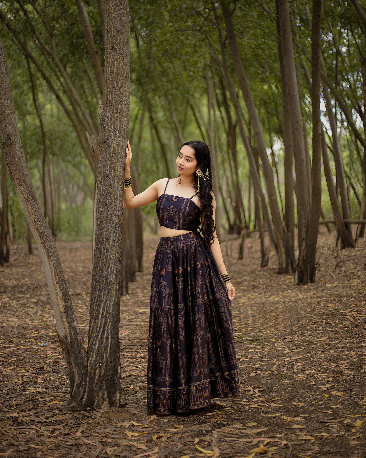 The Bangalore Palace Edition Crop Top Set