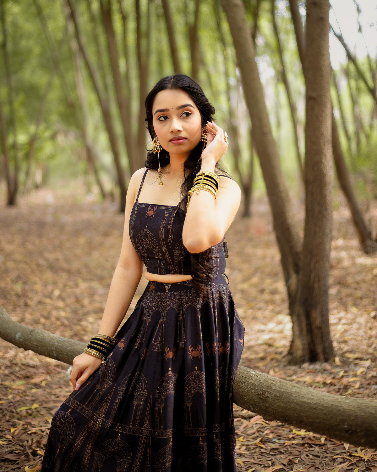 The Bangalore Palace Edition Crop Top Set