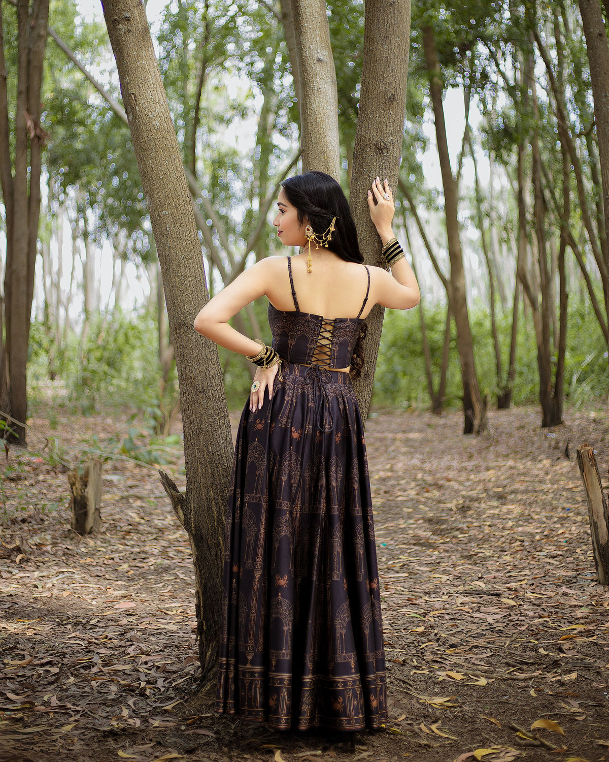 The Bangalore Palace Edition Crop Top Set