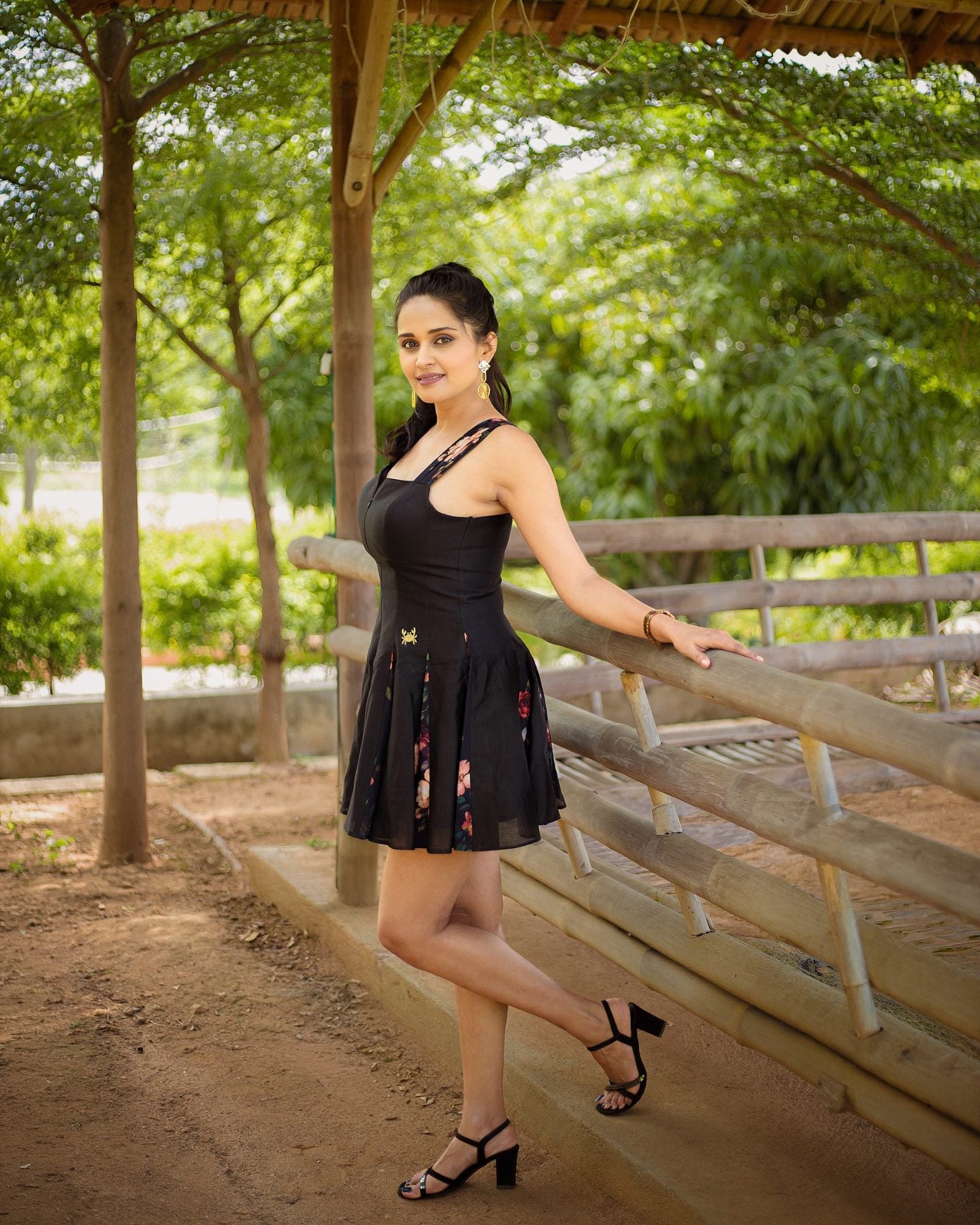 Midnight Bloom Mini Dress